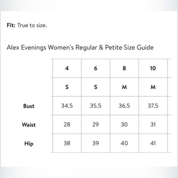 ALEX EVENINGS Faux Two-Piece Cocktel Midi Dress in Black Blue Size 8 - Picture 9 of 11